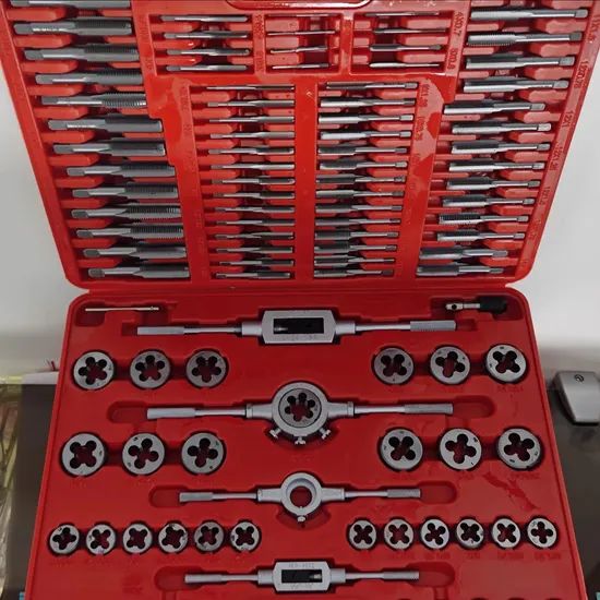 110PCS HSS Tap and Die Setfor Thread Repair and Cutting OEM Yes Brand Msk Texture HSS Model NO. / Material HSS Trademark MSK - Image 2