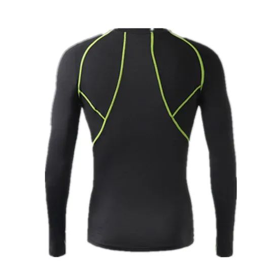 Men Workout Pants and Long Sleeve Shirts Base Layer Top & Bottom Compression Set - Image 3