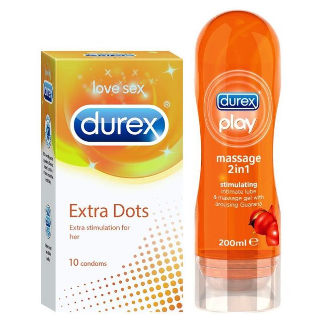 Durex Play Lubricant Versatile Mix Pack for Women and Men - (2-in-1 Massage Gel with Aloe Vera Extracts, Naturals, Play Feel) Set with Water-Based Lubricant for Sex & Condoms Suitable for Sex & Condoms 400 ml - Image 3