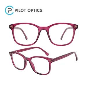 Pilot Optics 2023 Rectangle Oversized Lightweight Anti Blu Light Optical Frames - Image 3