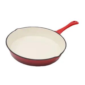 Factory Wholesale 25cm Non Stick Enamel Frying Pan Cast Iron Cookware - Image 1