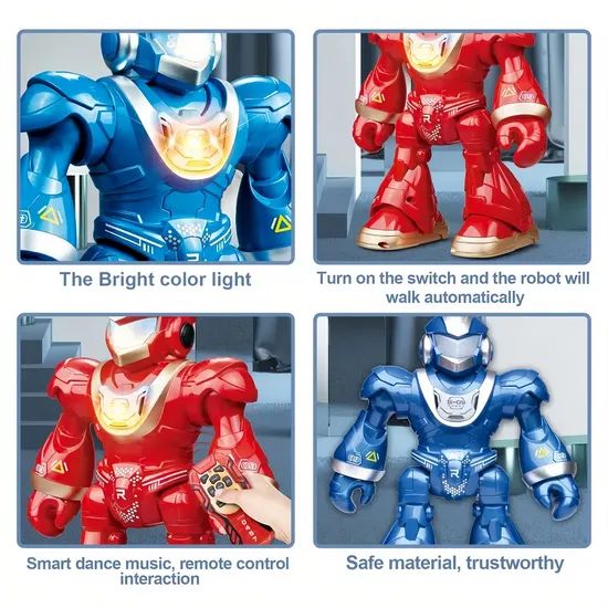 Infrared Ray Remote Control Intelligent Programming Robot with Light Multifunctional Toy Robots - Image 3