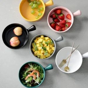 Assorted Color Kitchen Matte Porcelain Serving Bowls Dessert Ice Cream Soup Rice Fruits Small Portions Bowl - Image 6