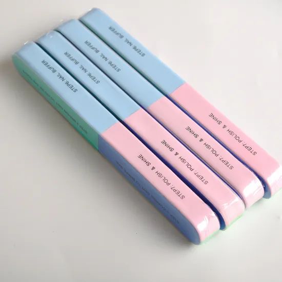 SK-RH Sponge Nail Files Green Blue 18x2x1.5cm MOQ100 15D MOQ 100PCS Trademark SK Model NO. SK-RH Material Sponge Function Nail Polish - Image 2