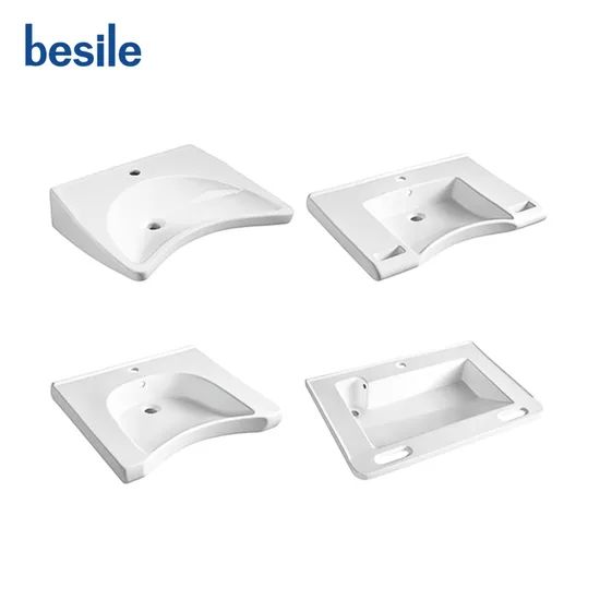 Factory Direct Sales Rectangle Sink Bathroom Vanity Ceramic Wash Basin Cabinet Basin - Image 2