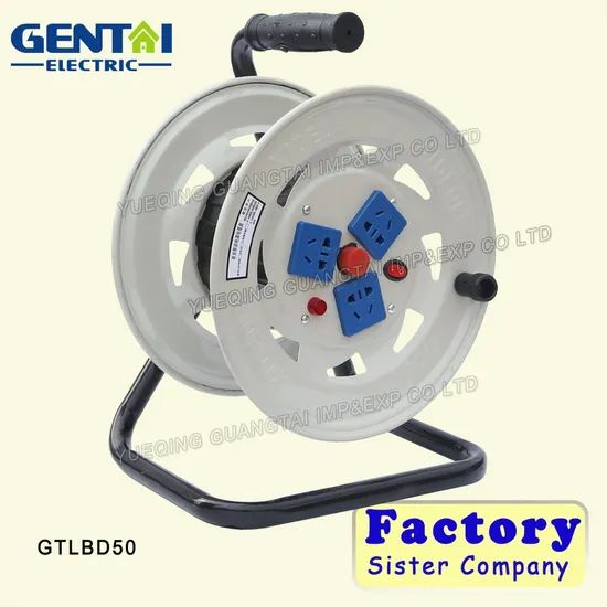 Multi Socket Power Cable Reel Empty Iron Stand - Image 2