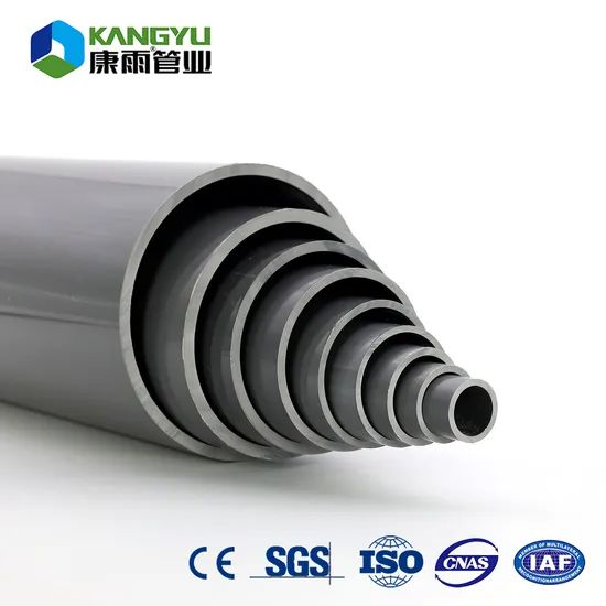 Pvc Material Hs Code PVC Plastic Pipes & Tubes for Water Supply Material PVC Package in Nude ...