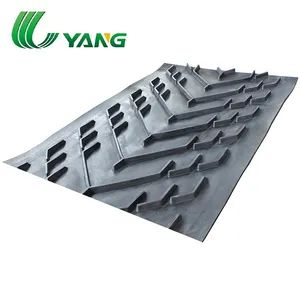 Professional Transport Material Patterned Chevron Herringbone Rubber Conveyor Belt - Image 3