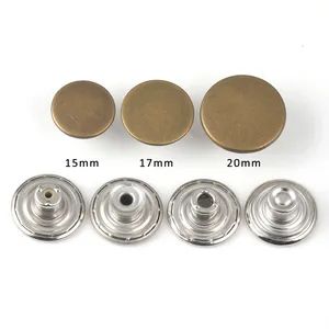 Classic Denim Buttons Shank Button Metal Button Element OL Stock Stock Style Simple Origin China Trademark zonesun HS Code 9606220000 - Image 3