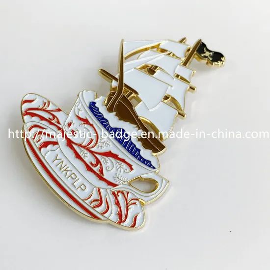 Customized Soft Enamel Sailboat Pin - Image 4