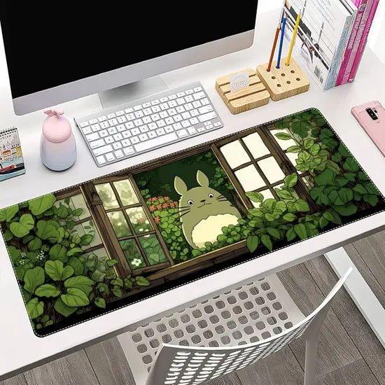 Custom Large Waterproof Non-Slip Rubber Gaming Mouse Pad with Cartoon Style Graphic - Image 6