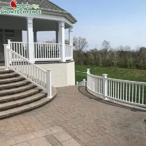 Waterproof PVC Deck Railing/ PVC Handrail Spiral Stairs/Vinyl Railing - Image 4