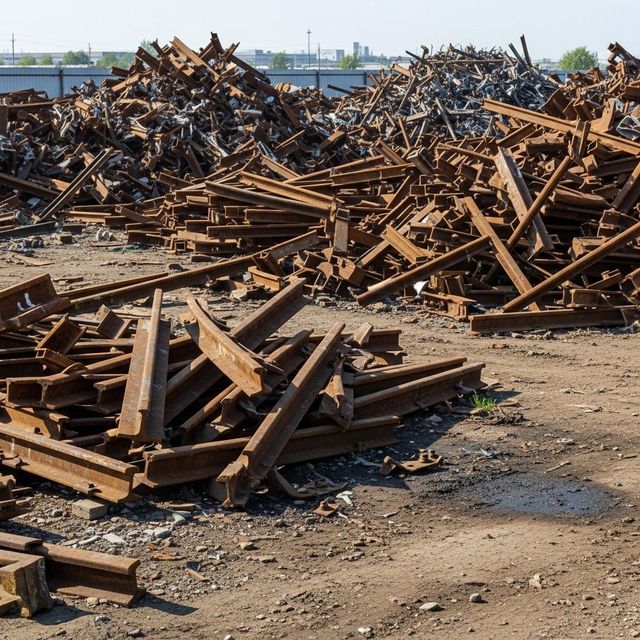 Recyclable Steel Used Rail Scraps Designed For Furnace Processing Global Demand Used Rail Scraps In Large Quantities - Image 4