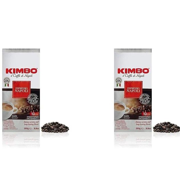 Kimbo Napoli Dark Roast Espresso Coffee Beans, Whole - Image 1