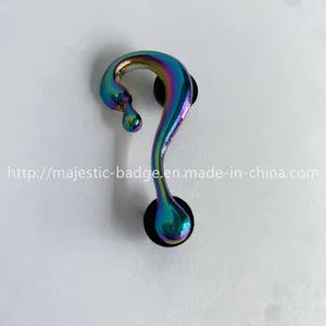 Customized 3D No Color Lapel Pin Technics 3D Style Popular Trademark None Eco-Friendly No Thickness 1.5mm Size 1.75" Tall - Image 2