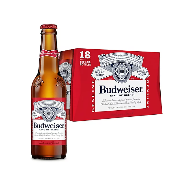 Budweiser | Order Online / Budweiser Beer in bottles 33cl - Image 3