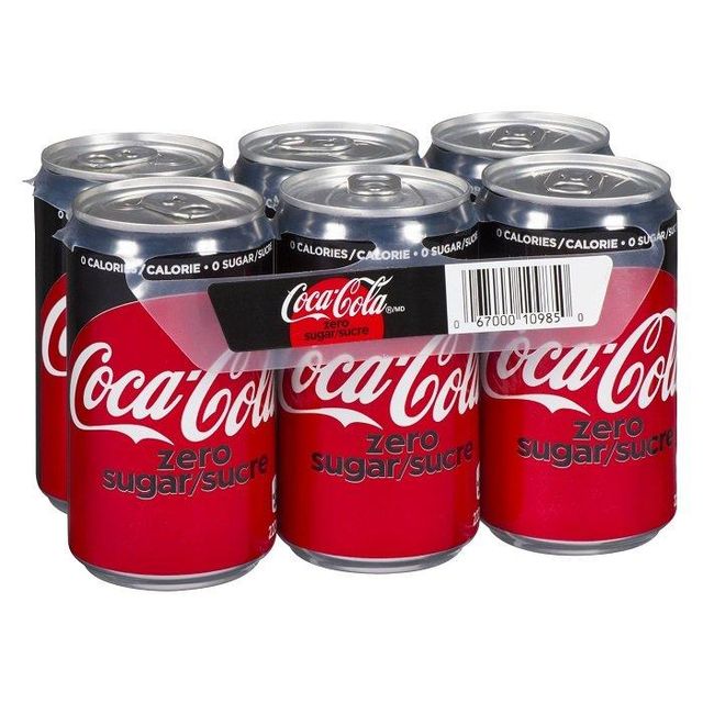 Coca-Cola Zero No Sugar 320ml Can 24 Can Carton Pack Carbonated Soft Drink 2 Year Shelf Life - Image 4