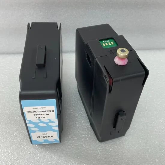 Red Ink Cartridges Compatible V495-D 750ml for Cij Food Grade Printer - Image 4