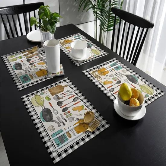 Custom Design Heat Resistant Table Place Mats for Home Restaurants - Image 5