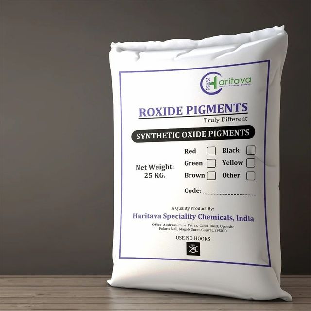Red Oxide Colour For Paver Blocks Color Red Form Powder Packaging Type Bag Packaging Size 25 kg Texture Soft And Very - Image 1
