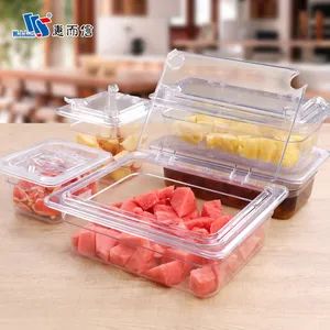 Kitchen Equipment Tool Food Storage Containers with Cover Plastic Food Pans - Image 3