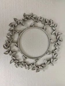 Decorative Hollowed Wreath Plate Dinner Set for Wedding Use MOQ 1000 Origin Fuzhou Net Weight 330g Model NO. RX-989 Certification FDA - Image 2