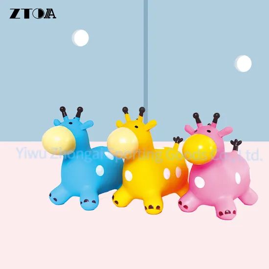 PVC Inflatable Animal Jump Toy Giraffe Customized Animal Height <1m Age 3-8 Years Trademark ZTOA Origin Yiwu China Standard Customized - Image 3