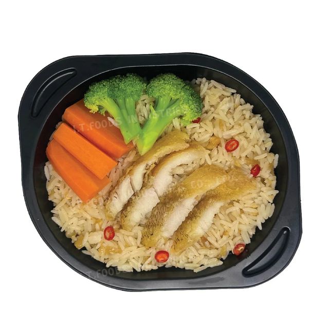 Frozen Rice mixed with Crispy Gourami fish Frozen Rice Box Product from Thailand - Image 1