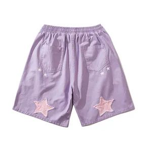 Custom Patch Embroider Logo Biker Shorts Terry Gym Sweat Shorts - Image 4