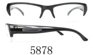 Half Frame Reading Eyeglasses Novel Design Model NO. 5878 Style Commercial Frames Color All HS Code 90031100 Frame Color Black - Image 1
