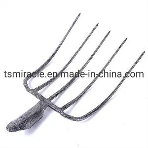Rake Hoe Four Teeth Rake Three-Tooth Two-Tooth Rake Pine Soil Cultivation Garden Farming Tool Four-Ding Four Teeth Fork - Image 5