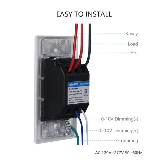 LED Controller Electrical 1 Gang Single Light Dimmer Switch - Image 1