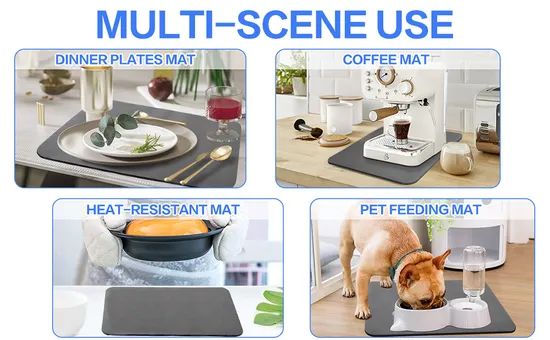 Kitchen Diatomaceous Earth Dry Mat Dish Drying Mats for Kitchen Counter - Image 6