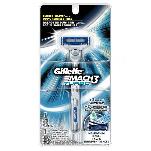 Gillette Mach3 Razor Blades, 25 Replacement Blades for Men's Wet Razor with 3-Way Blade - Image 4
