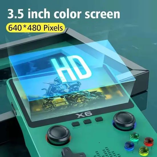 Portable X6 3.5-Inch IPS Screen Dual Rocker Games Handheld Video Game Consoles - Image 3
