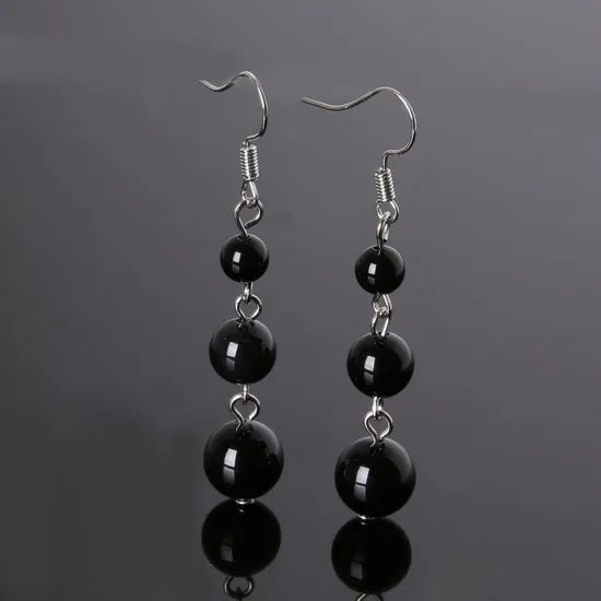 Semi Precious Stone Natural Crystal Earring - Image 2