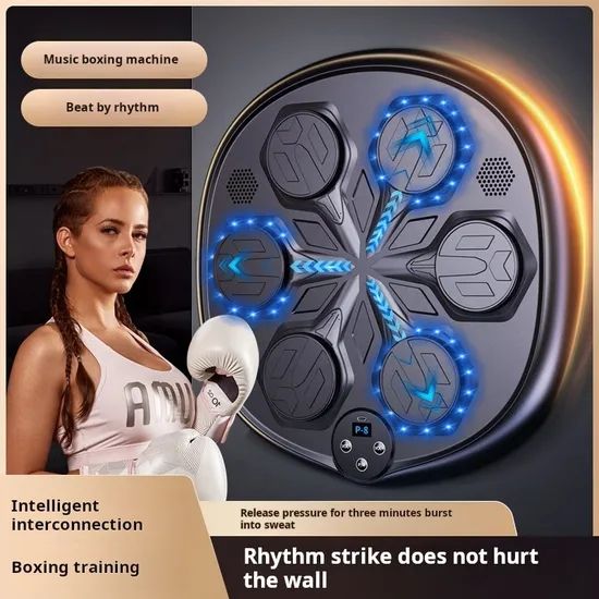 Boxing Training Machine Smart Interactive Music Wall Target Pads Punch Boxing Machine Home Muscle Exercise Equipment Boxing Target Boxing Gym Equipment - Image 3