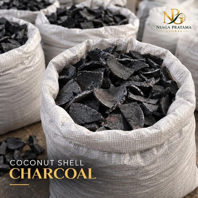 Coconut Shell Charcoal, Lump Charcoal - Natural Coconut Charcoal - Indonesia Bulk - Image 4