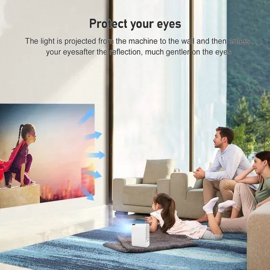 Cre C26 4K Projector Home Theater LED Portable HD Projector Mini Projector - Image 3