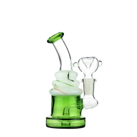 5" Birthday Cake Glass Water Pipe Hookah with 14mm Male Bowl - Image 3