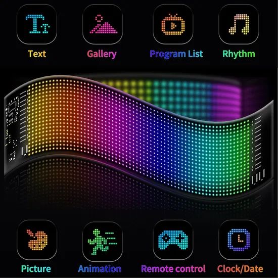 Customize Your Ride: Super Bright Programmable Car Rear LED Display - Image 2