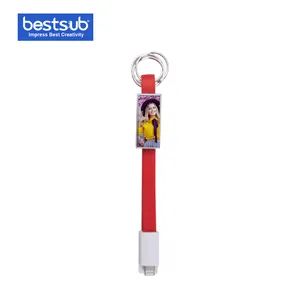 Bestsub Sublimation Portable Data Cable Keychain (Small, Red) - Image 5
