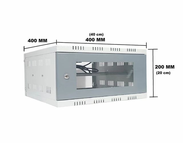 Steel LEPOSE Wall Mount DVR Rack, 2U Size 2U Color White Form Factor 2u Rack Depth 600mm Warranty 2 Years Material Gi Metal, - Image 2