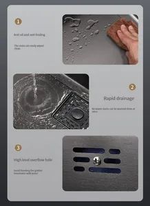 China Wholesale Waterfall Hiding Gas Pipes Stainless Steel Kitchen Sink - Image 4