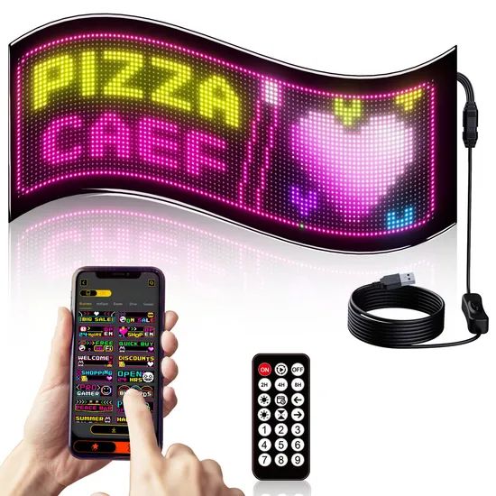 630 200mm APP Programmable Flexible LED Sign Blue Tooth APP Control Custom Text - Image 4