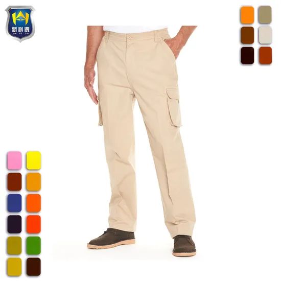 Industrial Mens Elastic Work Cargo Pants Color Blue Fabric Twill Gender Unisex Structure Baggy Size Custom Size Accessories - Image 2