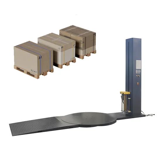 Smart Professional Plastic Turntable Pre-Stretch Film Wrapping Packing Packaging Machine - Image 1