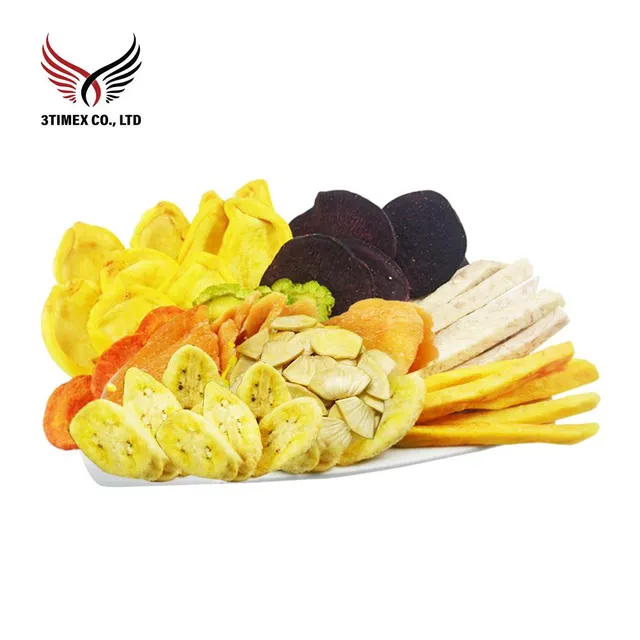 Healthy Snack Food-Low-Fat Vacuum Fried Mixed Dried Fruit Vegetable Chips Dehydrated Vegetables Fruits Bulk from Vietnam - Image 4