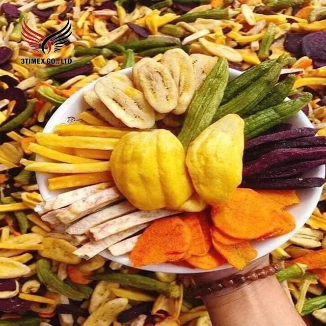 Healthy Snack Food-Low-Fat Vacuum Fried Mixed Dried Fruit Vegetable Chips Dehydrated Vegetables Fruits Bulk from Vietnam - Image 5