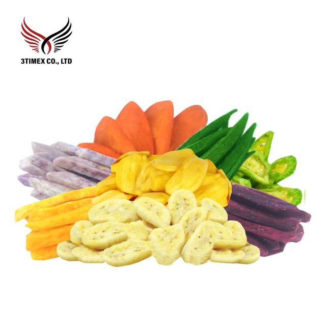 Healthy Snack Food-Low-Fat Vacuum Fried Mixed Dried Fruit Vegetable Chips Dehydrated Vegetables Fruits Bulk from Vietnam - Image 3